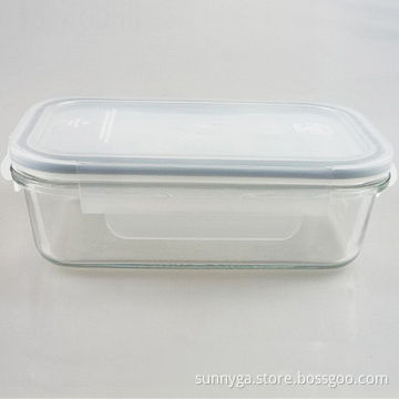 Borosilicate Glass Food Container, Microwave Oven Safe, Airtight, Hermetic, Tempered Glass